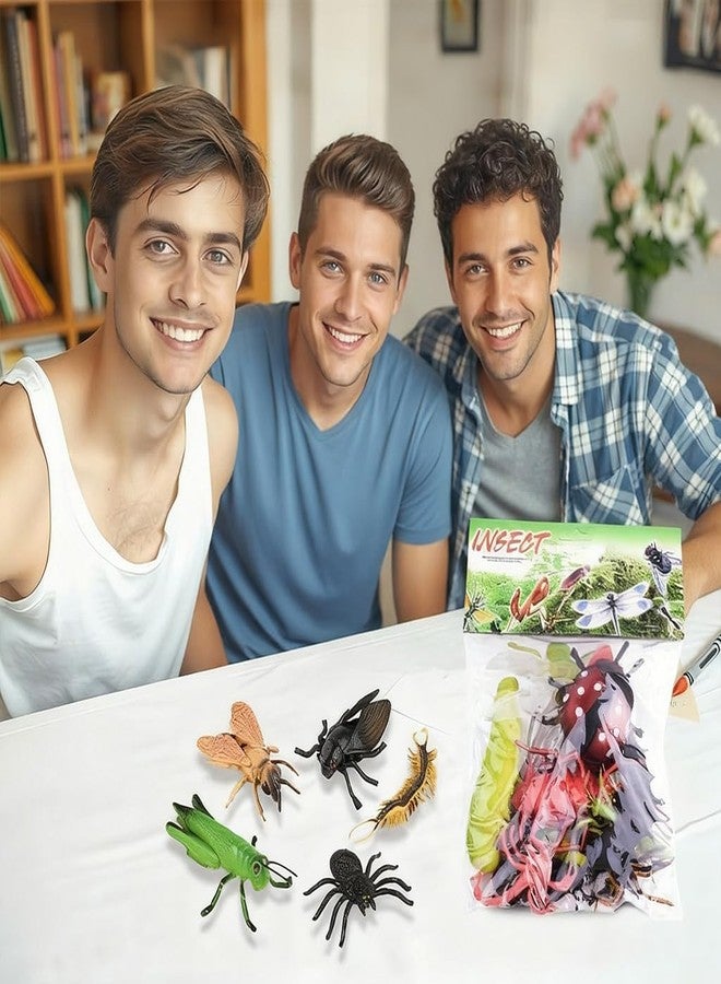 Lynkaye 34 pcs Plastic Insects Lifelike Assorted Figures Realistic Insect Animal Model, Perfect Model for Recognizing Nature (34 Pcs Bugs) - Image 5
